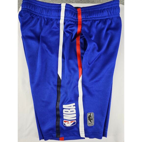 NBA OFFICIAL KIDS BASKETBALL 2022 BLUE SHORTS W/ POCKETS AND NBA LOGO SIZE 10-12 - Picture 4 of 6